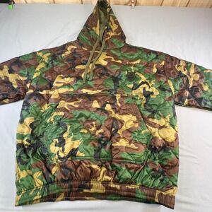 ZERO FOXTROT Camouflage Quilted Hoodie Pullover Skull Patch 3XL super cool sport
